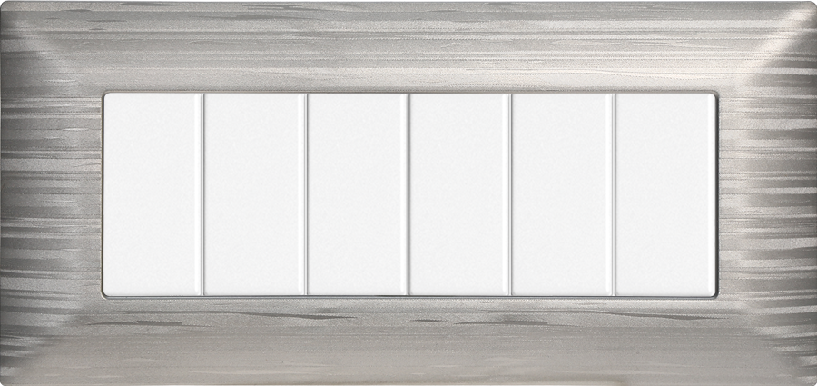 MT85615 — PLACCA 6P SILVER SATINATO