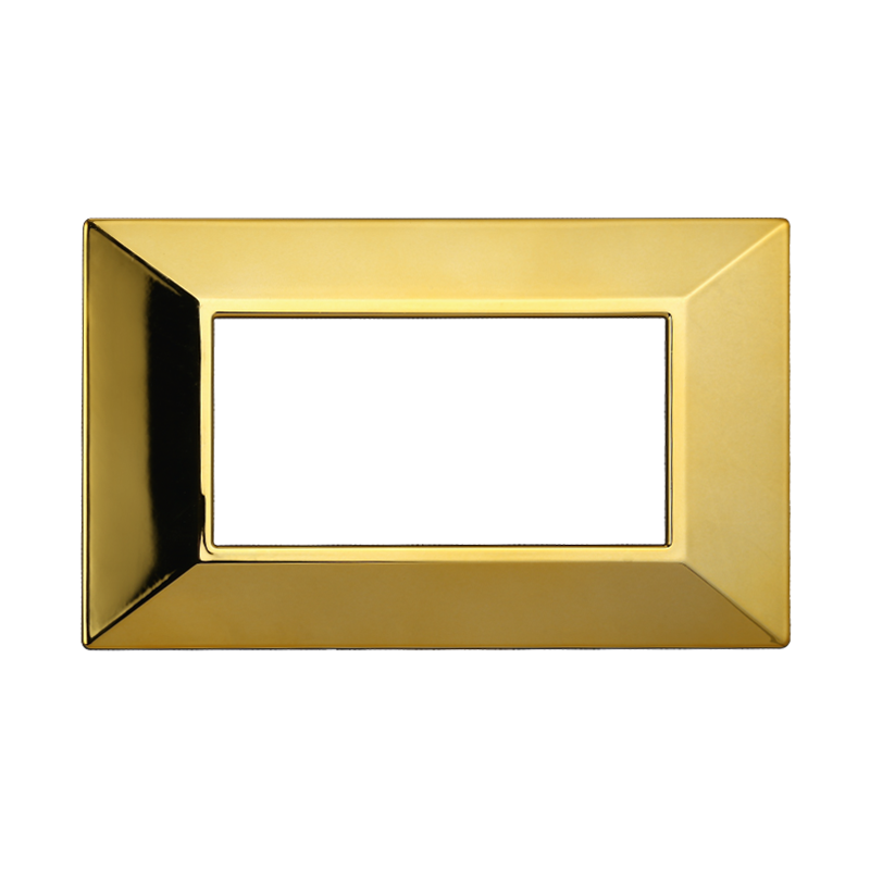AN90412 — PLACCA PIRAMIDE 4P ORO LUCIDO