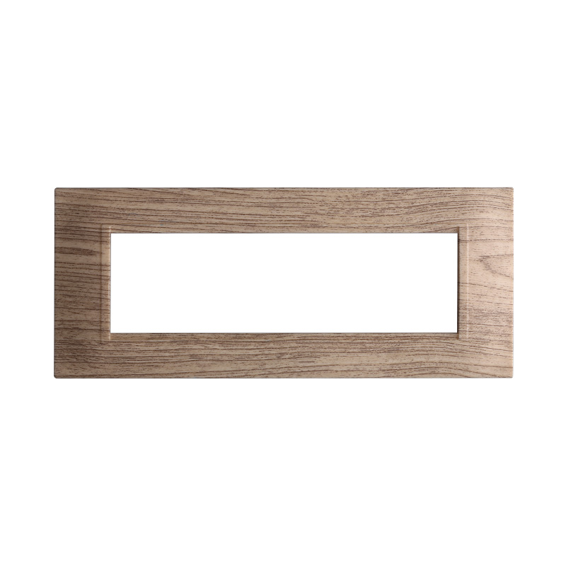 LN89705 — PLACCA QUADRATA 7P LEGNO SCURO