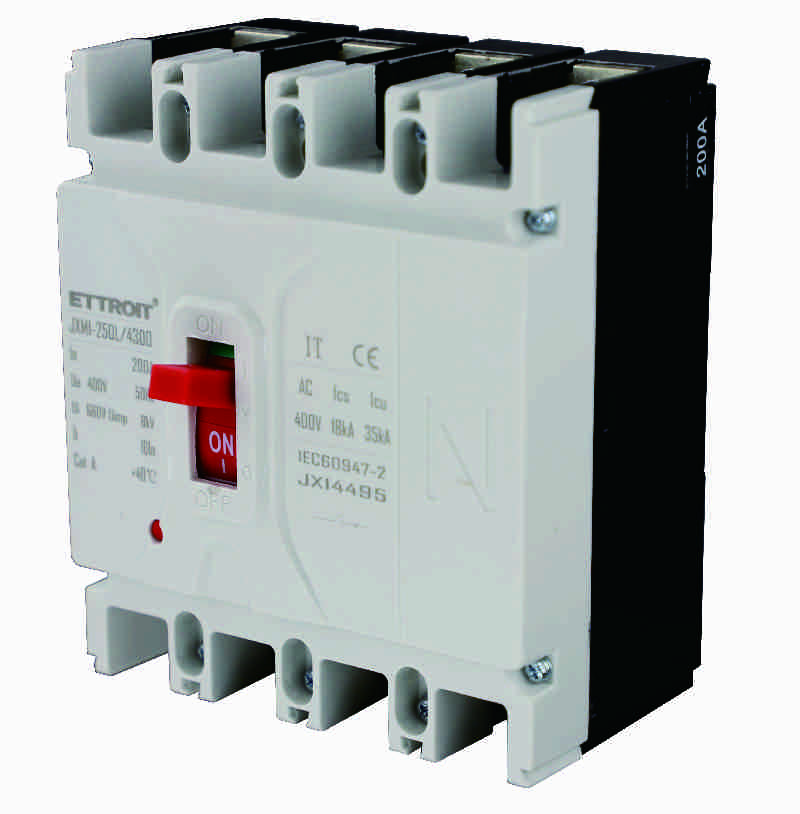 JX14495 — MCCB Interruttori Scatolati Magnetotermici 4P 200A 380V-35kA