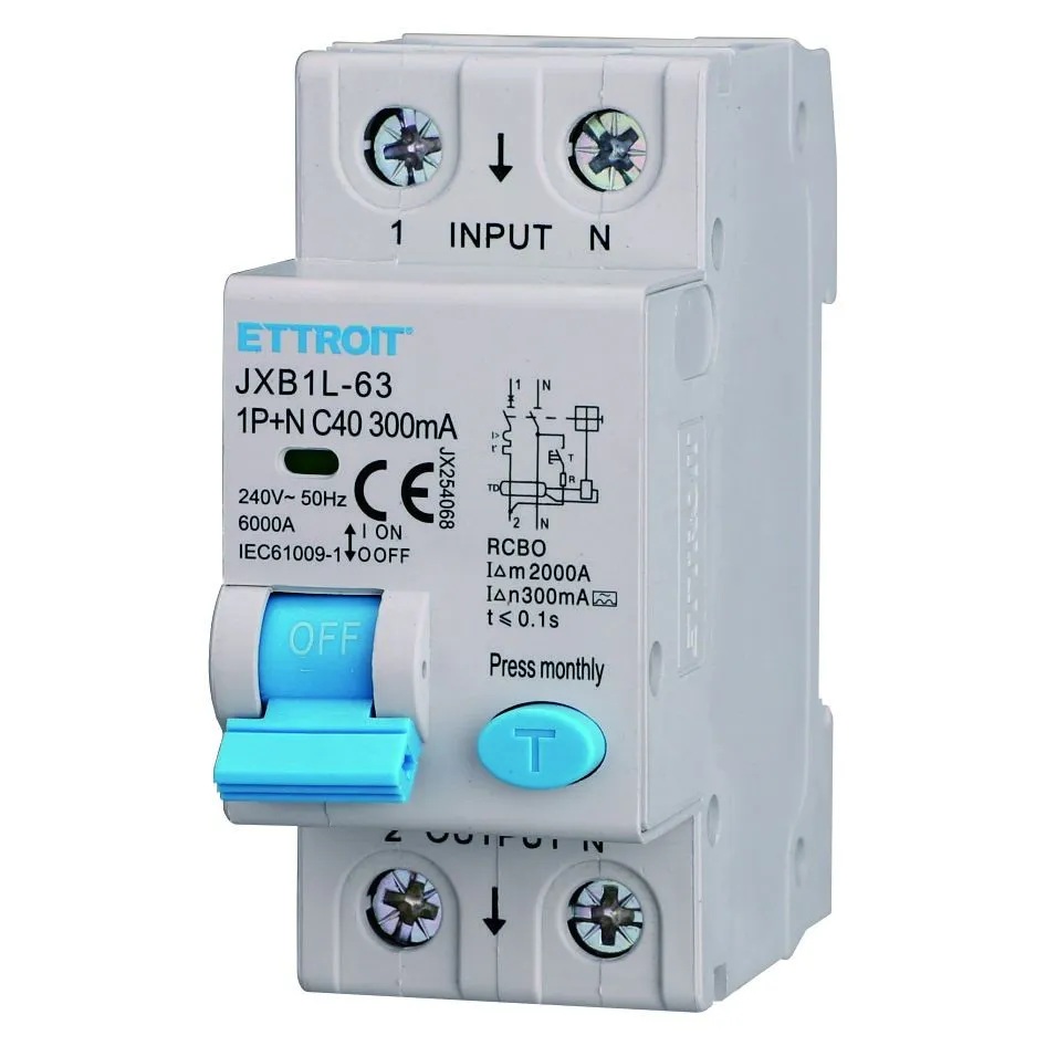 JX254068 — Magnetotermico Differenziale 1P+N 40A 300mA 220V-6kA CLASSE A MECCANICO