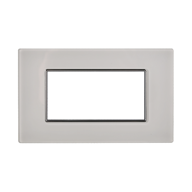 AN84401 — PLACCA VETRO 4P BIANCO