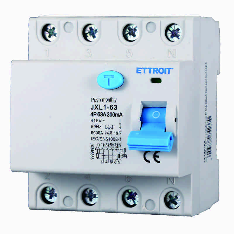 JX346368 — Interruttore Differenziale Puro 4P 63A 300mA 380V-6kA CLASSE A