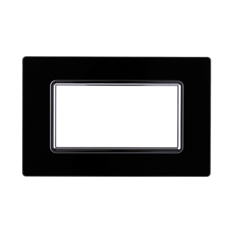 LN84402 — PLACCA VETRO 4P NERO