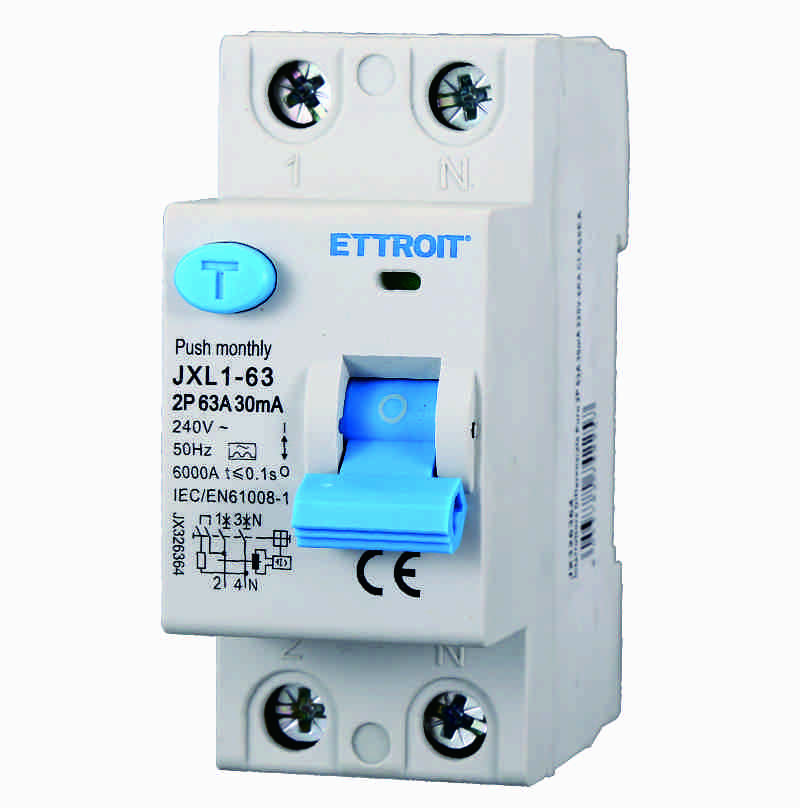 JX326364 — Interruttore Differenziale Puro 2P 63A 30mA 220V-6kA CLASSE A