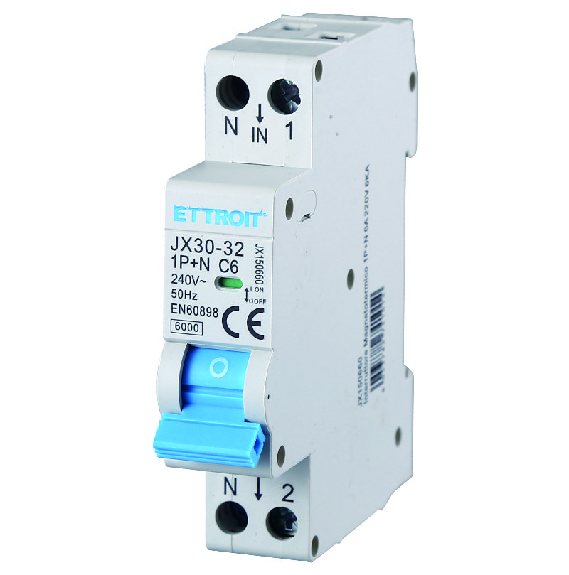 JX150660 — Interruttore Magnetotermico 1P+N 6A 220V 6kA