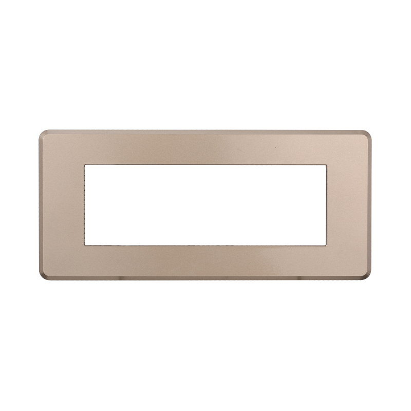AN87610 — PLACCA SLIM 6P ACCIAIO BRONZO