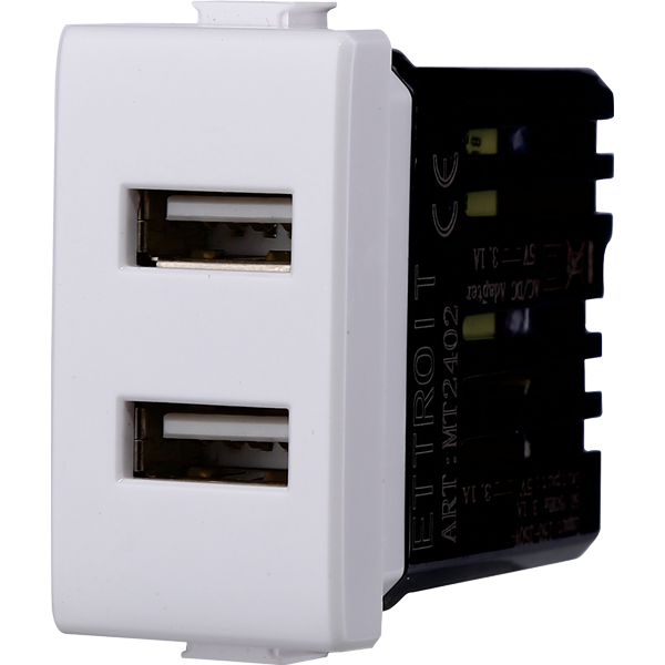 MT2402 — PRESA USB 2POSTI 2.1AMH