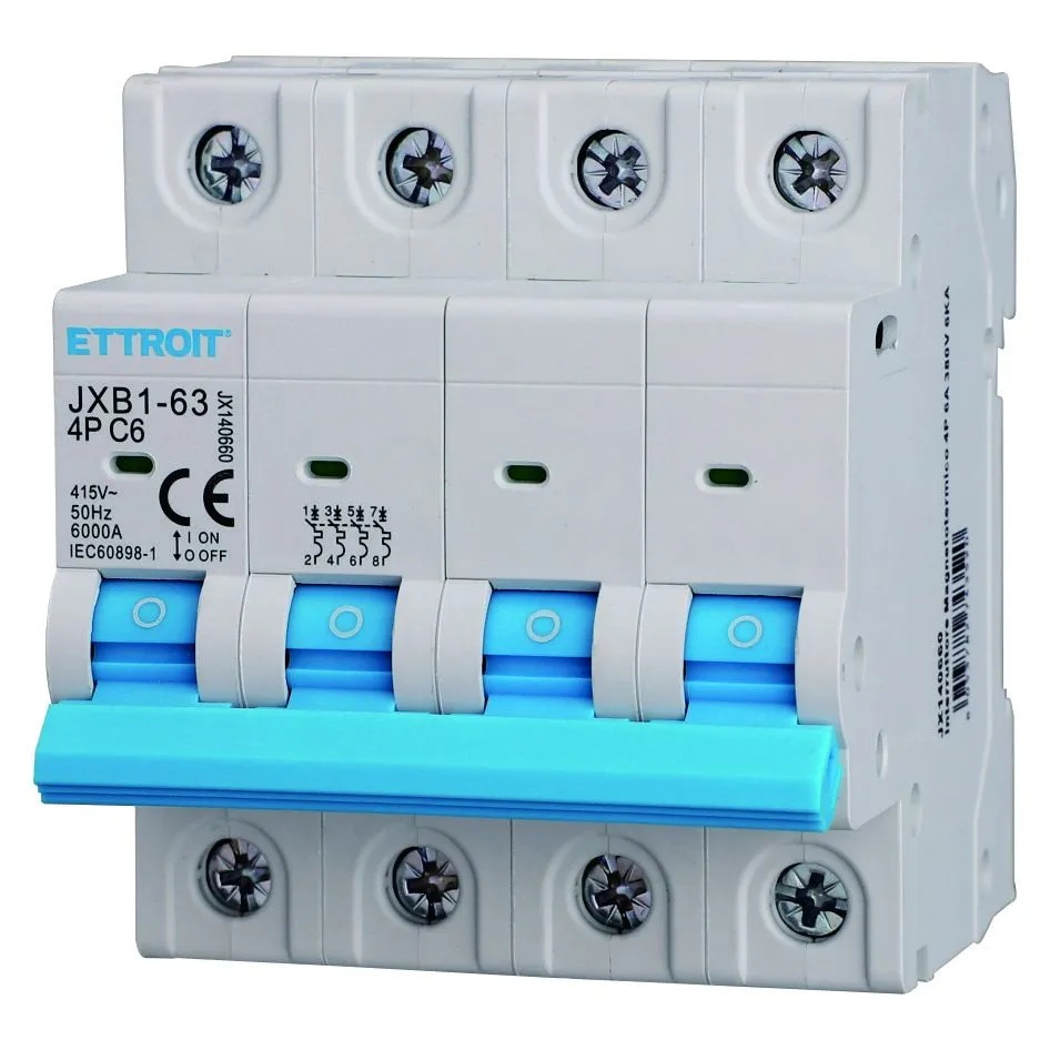 JX140660 — Interruttore Magnetotermico 4P 6A 380V 6kA
