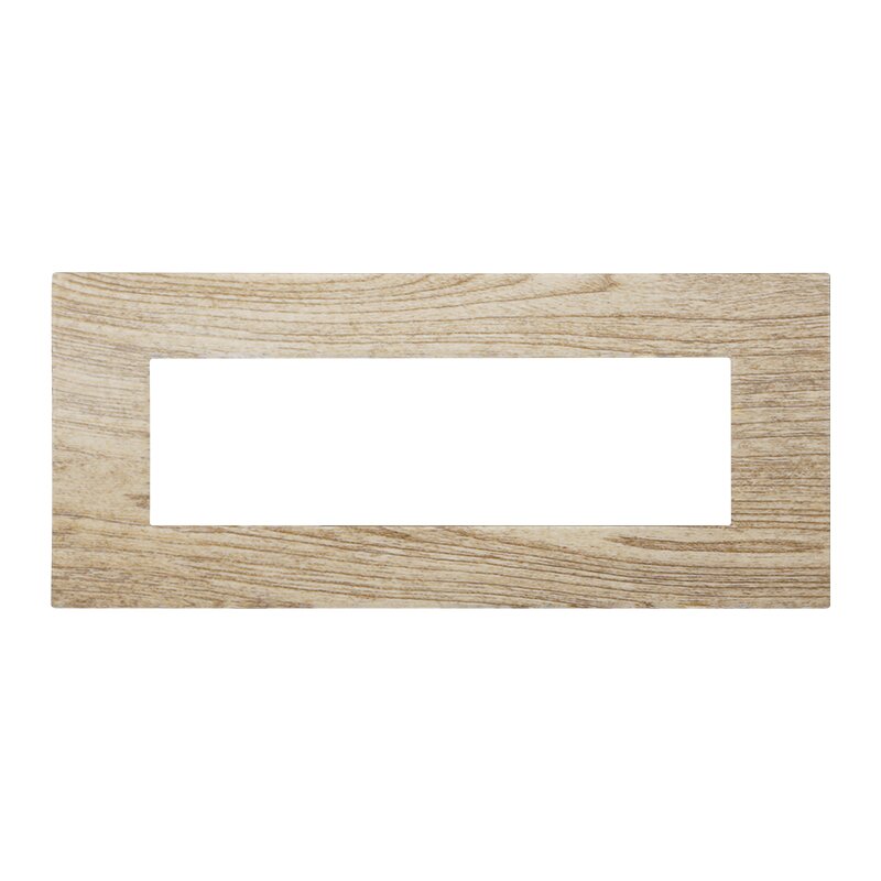 VA83705 — PLACCA PLASTICA 7P LEGNO SCURO