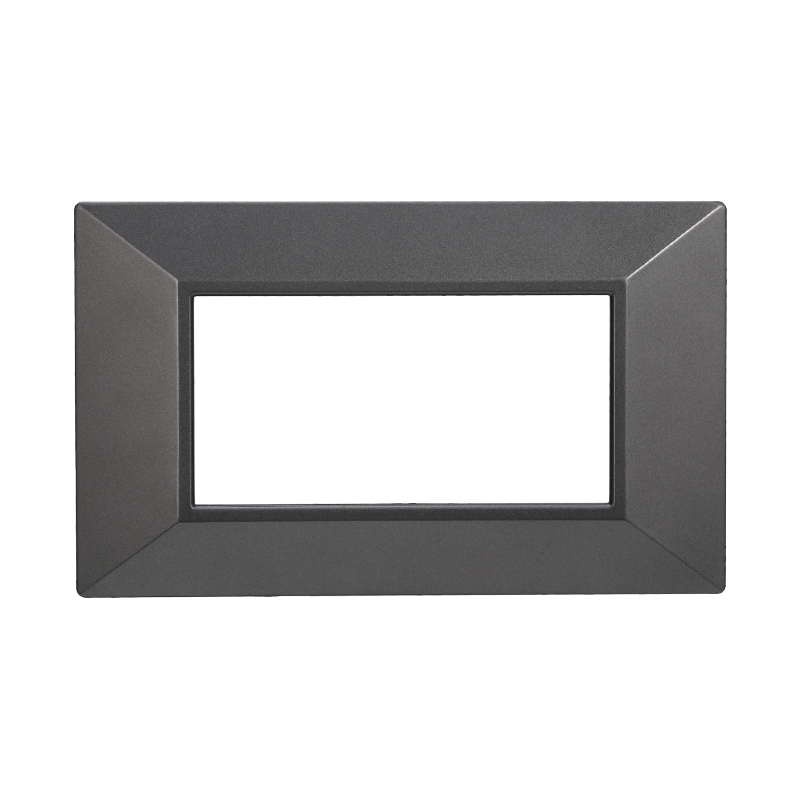AN90407 — PLACCA PIRAMIDE 4P ACCIAIO SCURO