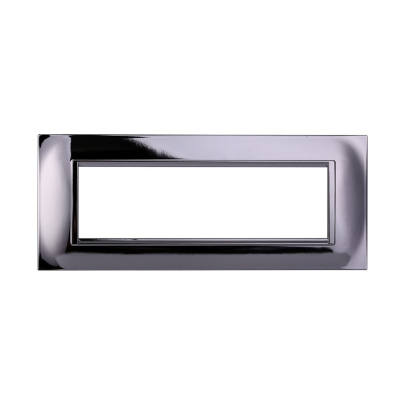 LN89713 — PLACCA QUADRATA 7P CROMATO LUCIDO