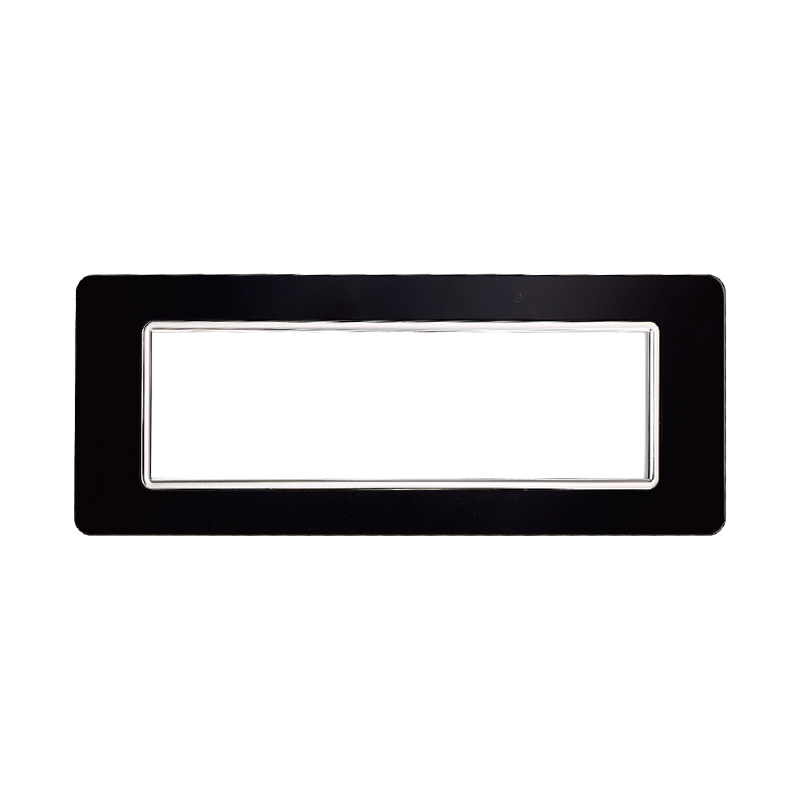 EV84602 — PLACCA VETRO 7P NERO