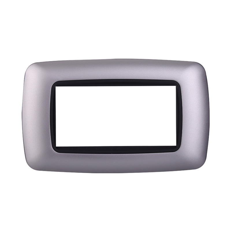 LN88406 — PLACCA PLASTICA 4P BOMBATA SILVER