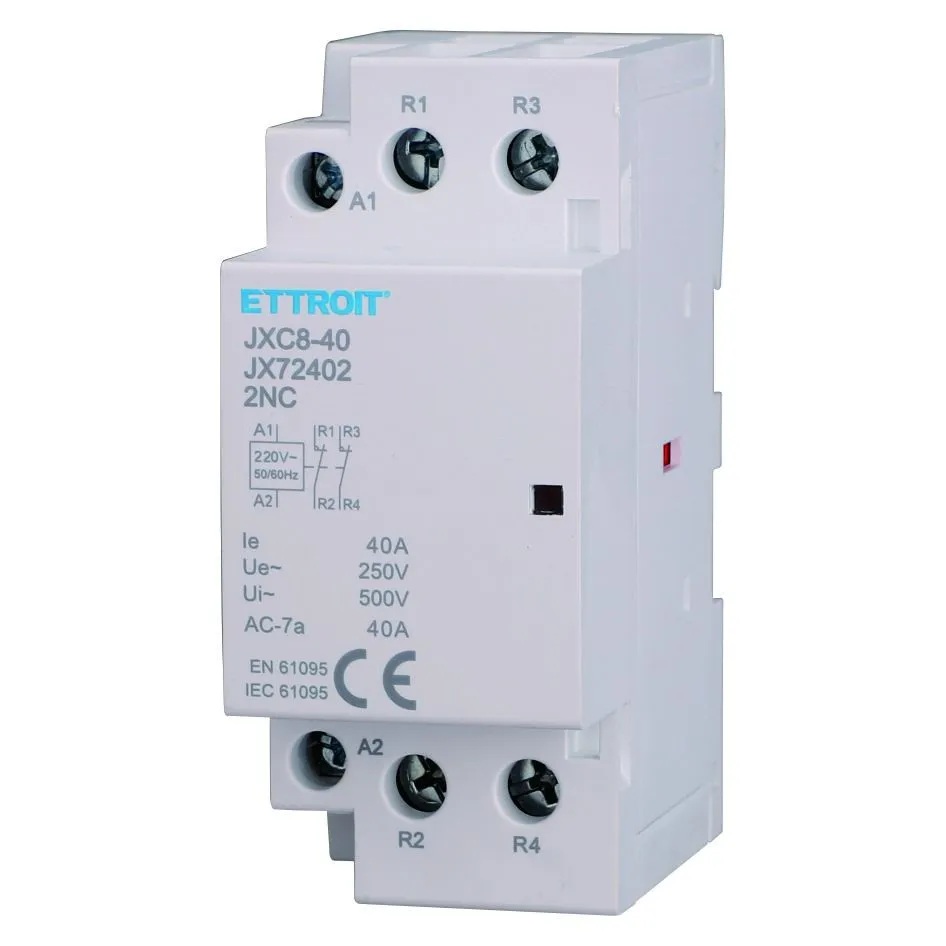 JX72402 — AC contattore DIN Rail 2P 220V 40A 2 Contatti NC