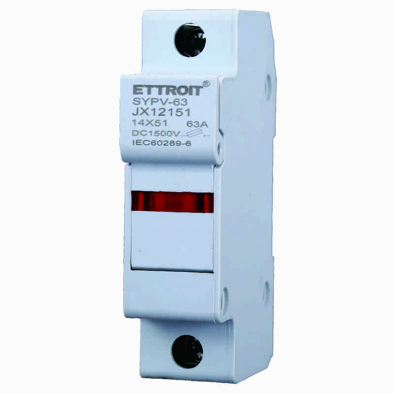JX12151 — Supporto per fusibili cilindrici Base RT18-63 1P DIN 14 x 51mm AC/DC
