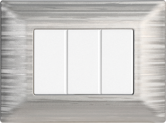 MT85315 — PLACCA 3P SILVER SATINATO