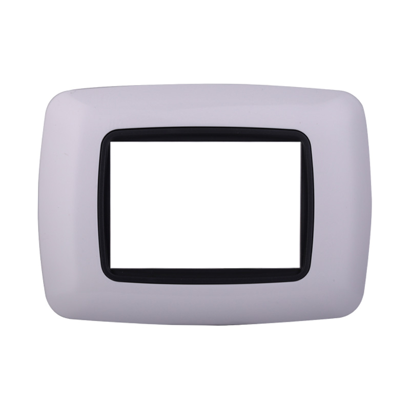 LN88301 — PLACCA PLASTICA 3P BOMBATA BIANCA