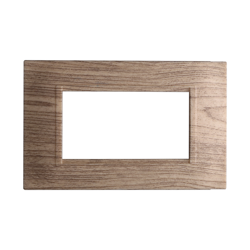 LN89405 — PLACCA QUADRATA 4P LEGNO SCURO