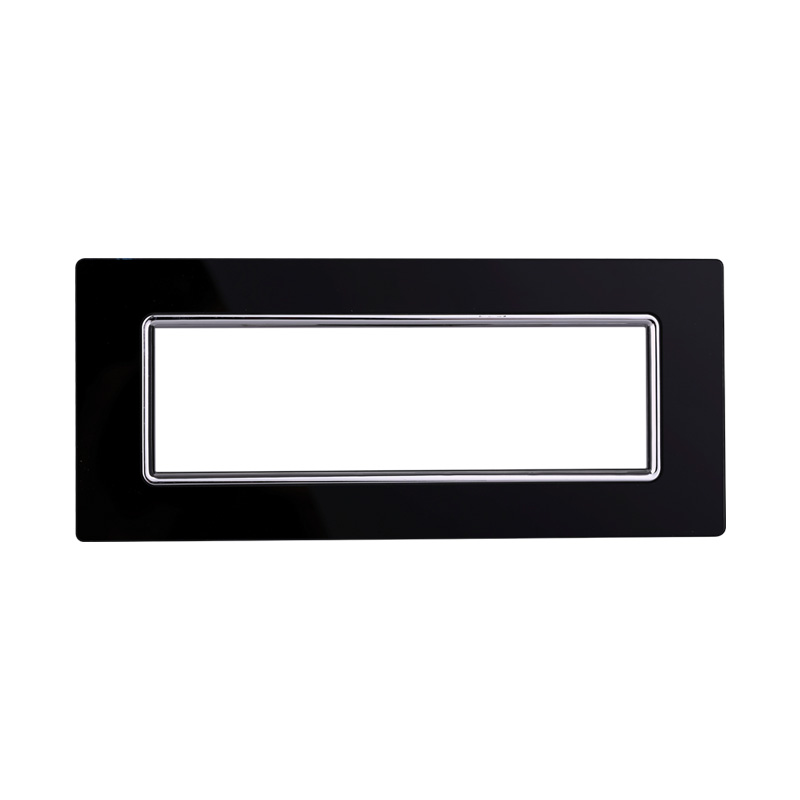 LN84702 — PLACCA VETRO 7P NERO