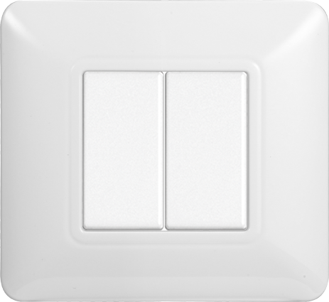 MT83201 — PLACCA PLASTICA 2P BIANCA