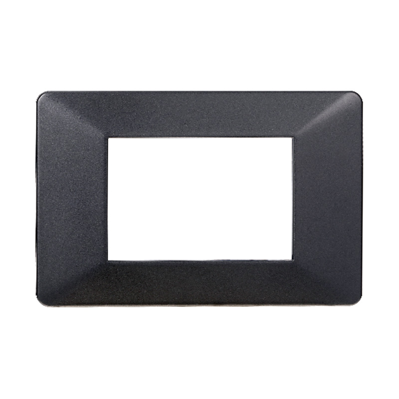 EV83307 — PLACCA PLASTICA 3P ACCIAIO SCURO