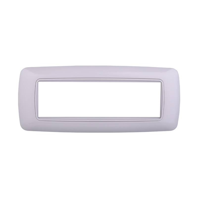 LN88718 — PLACCA PLASTICA 7P BOMBATA BIANCA/BIANCA