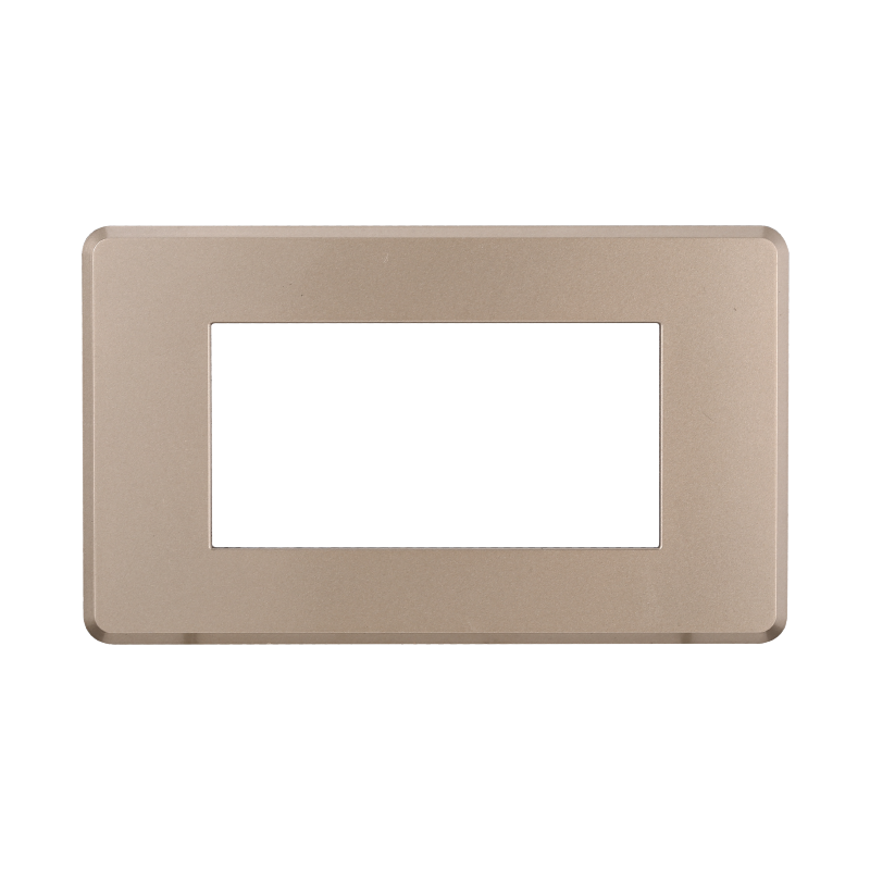 AN87410 — PLACCA SLIM 4P ACCIAIO BRONZO