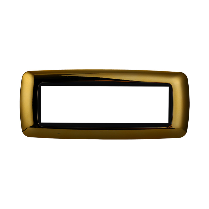 LN88712 — PLACCA PLASTICA 7P BOMBATA ORO LUCIDO