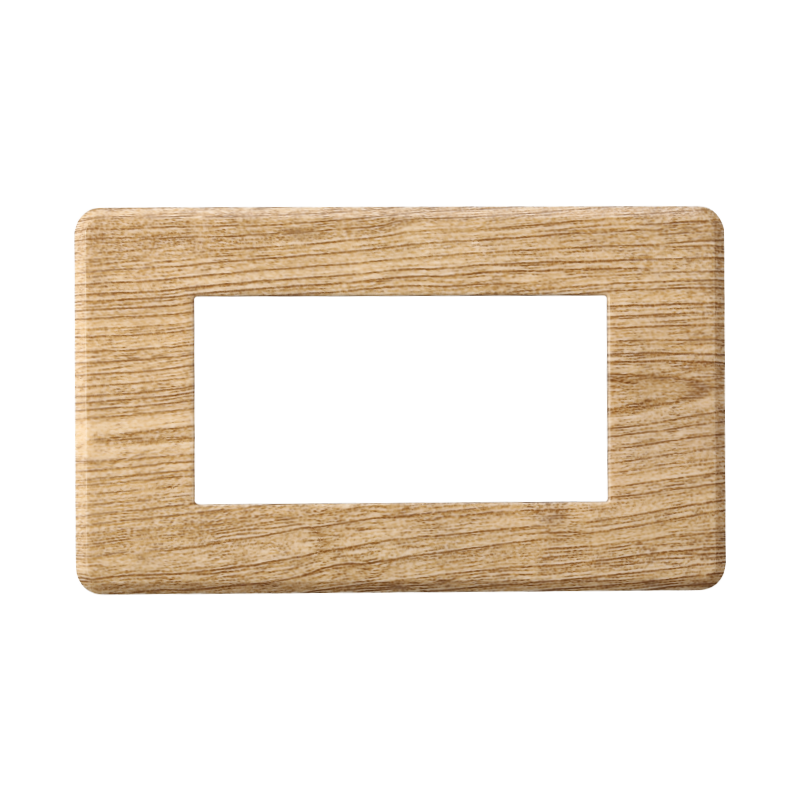 AN87405 — PLACCA SLIM 4P LEGNO SCURO