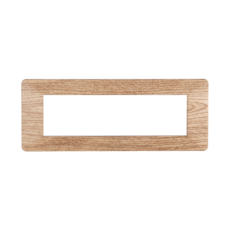 EV83704 — PLACCA PLASTICA 7P LEGNO CHIARO