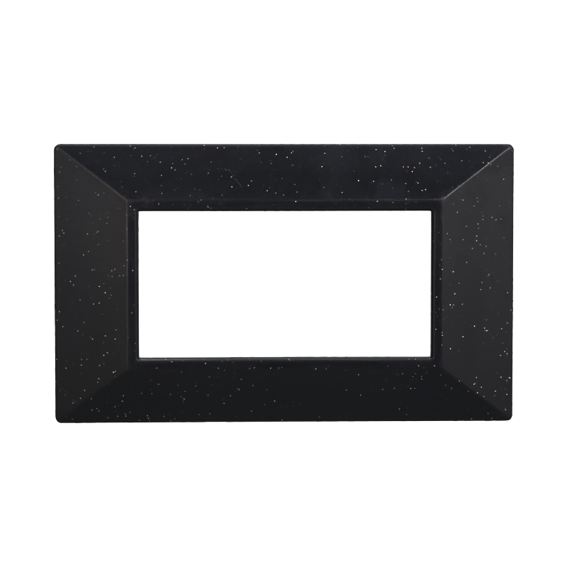 AN90424 — PLACCA PIRAMIDE 4P NERO BRILLANTE