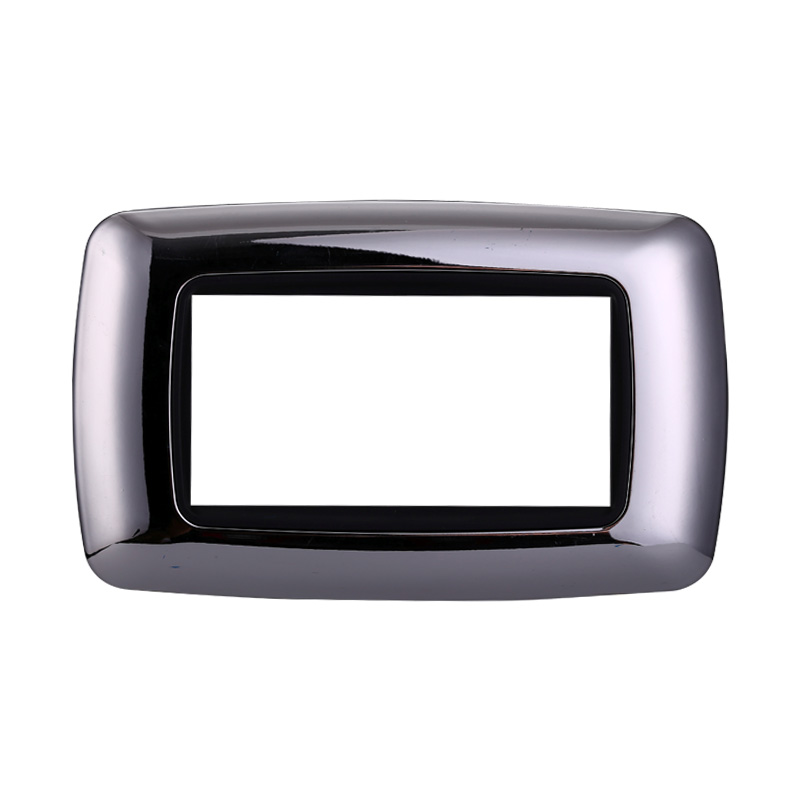 LN88413 — PLACCA PLASTICA 4P BOMBATA CROMATO LUCIDO