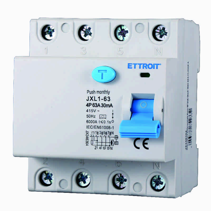 JX346364 — Interruttore Differenziale Puro 4P 63A 30mA 380V-6kA CLASSE A