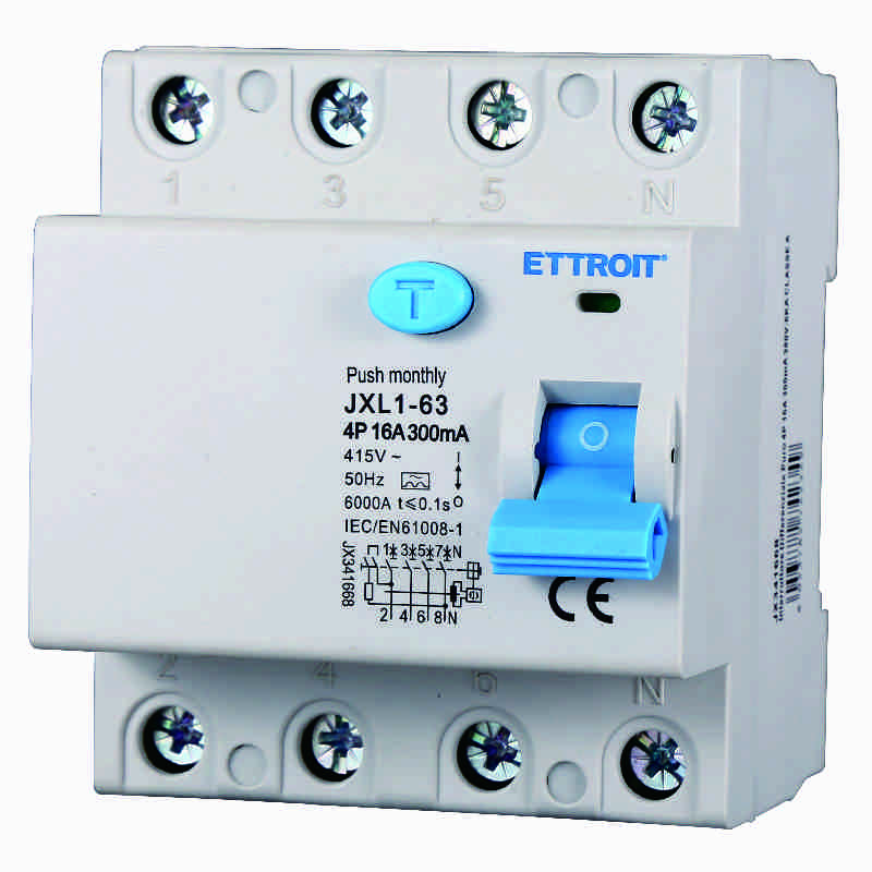 JX341668 — Interruttore Differenziale Puro 4P 16A 300mA 380V-6kA CLASSE A