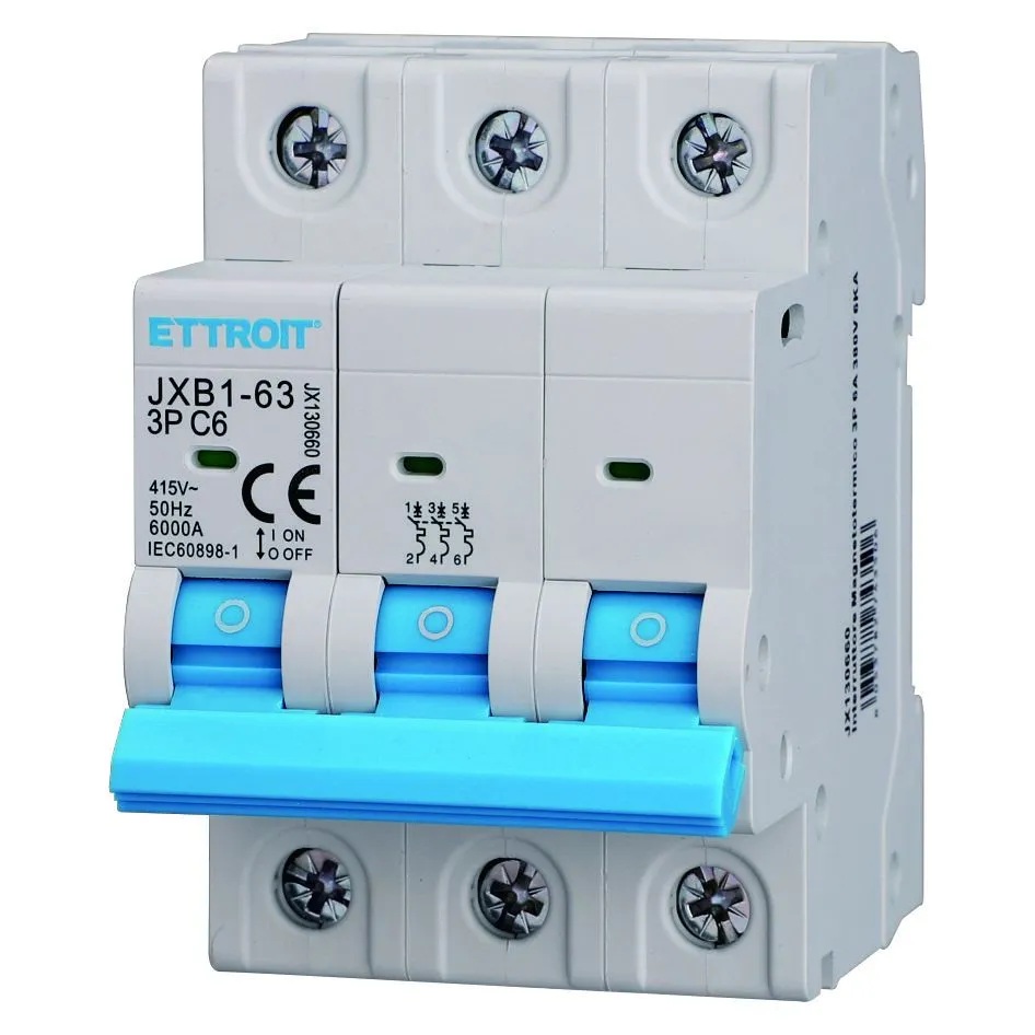 JX130660 — Interruttore Magnetotermico 3P 6A 380V 6kA