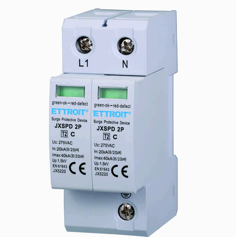 JX5220 — Scaricatore Di Sovratensione 2P 20kA-40kA T2