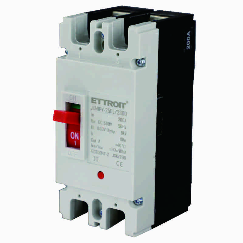 JX15295 — MCCB Interruttori Scatolati Magnetotermici 2P 200A DC 500V-10kA