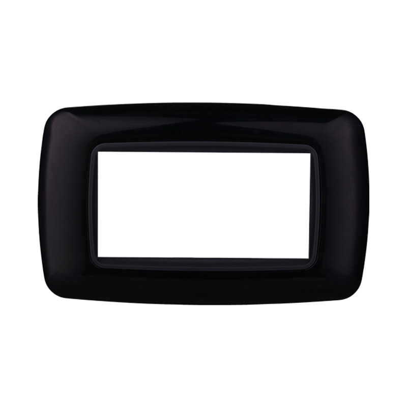LN88402 — PLACCA PLASTICA 4P BOMBATA NERO