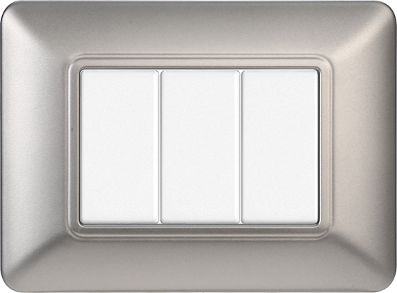 MT83306 — PLACCA PLASTICA 3P SILVER