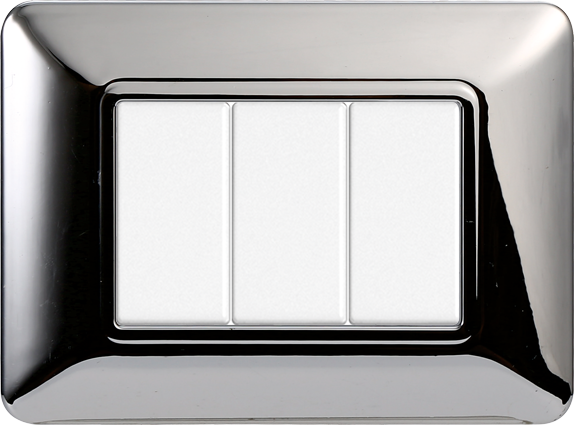 MT83313 — PLACCA PLASTICA 3P CROMATO LUCIDO