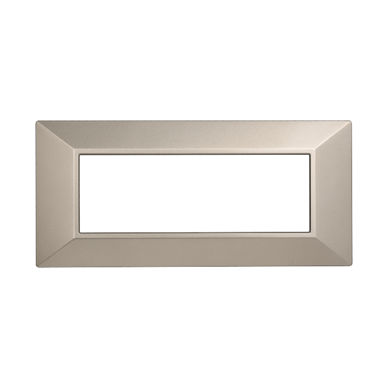 AN90608 — PLACCA PIRAMIDE 6P TITANIO