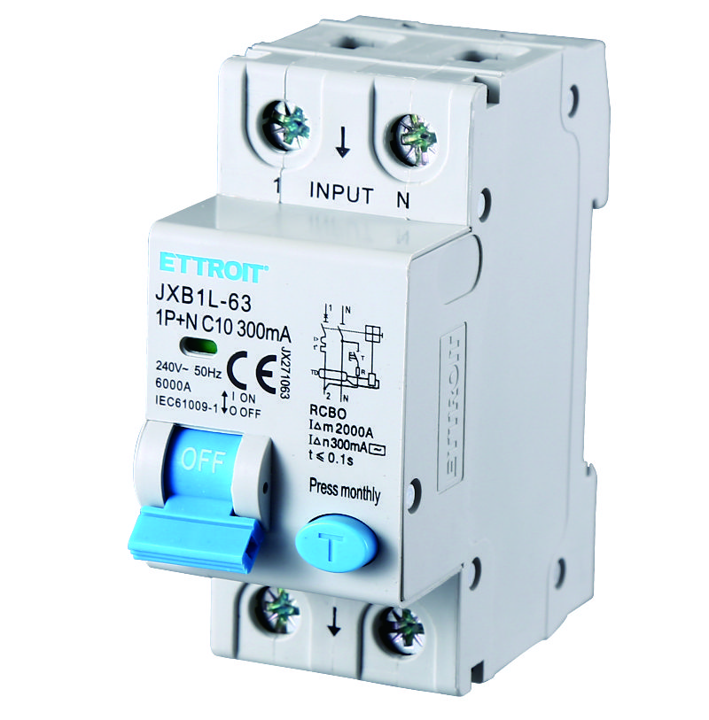 JX271063 — Magnetotermico Differenziale 1P+N 10A 300mA 220V-6kA MECCANICO