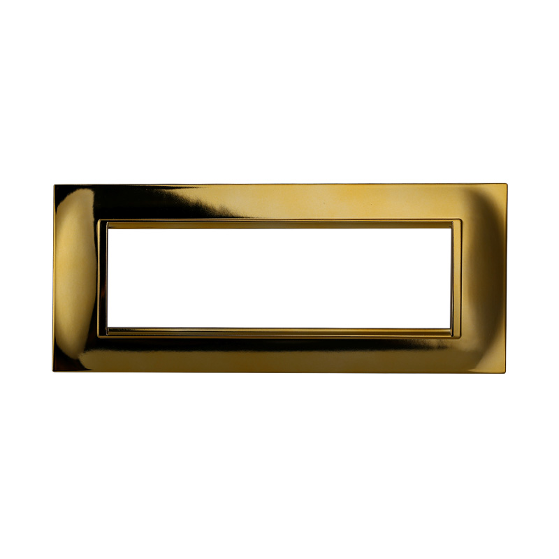 LN89712 — PLACCA QUADRATA 7P ORO LUCIDO