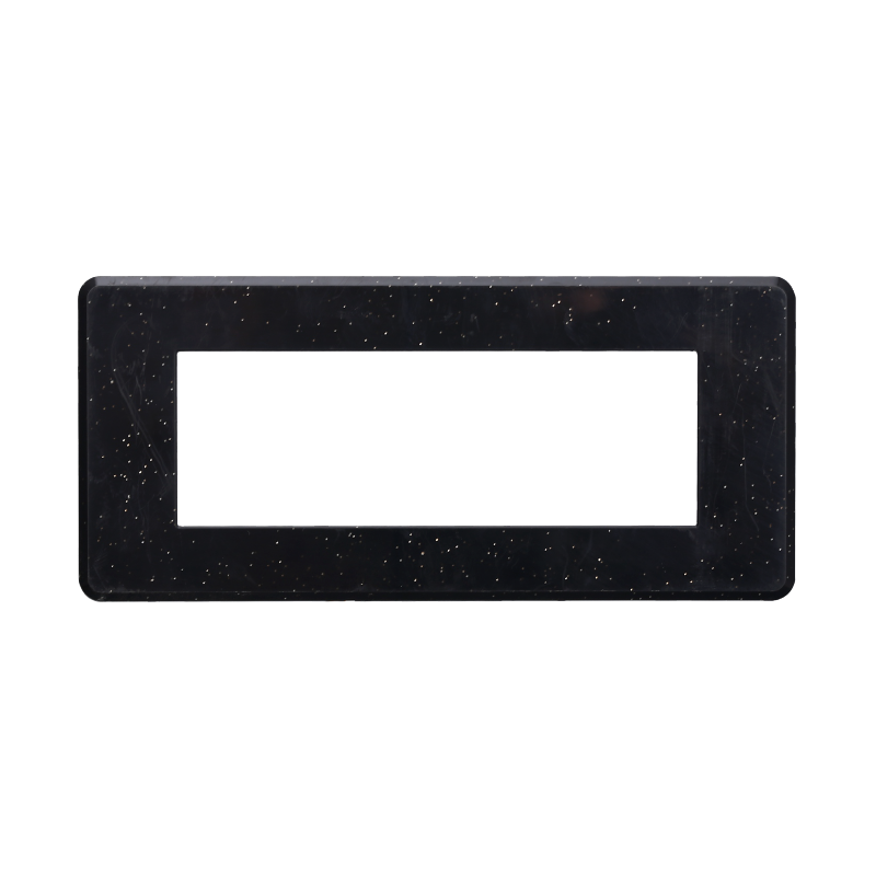 AN87624 — PLACCA SLIM 6P NERO BRILLANTE