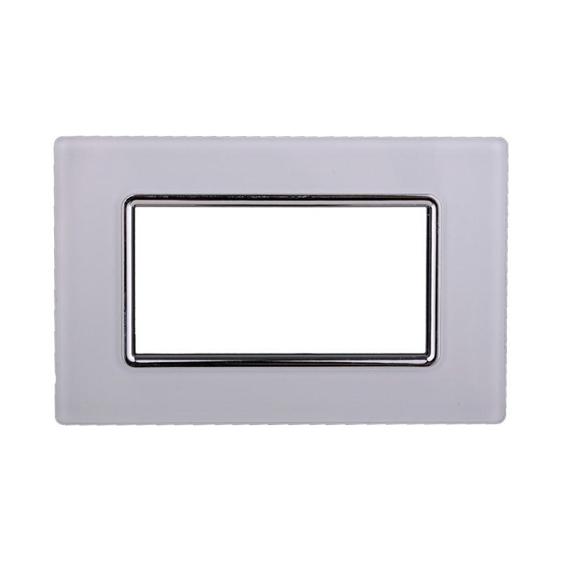 LN84401 — PLACCA VETRO 4P BIANCO