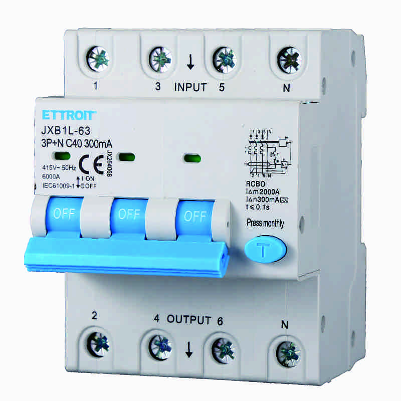 JX264068 — Magnetotermico Differenziale 3P+N 40A 300mA 380V-6kA CLASSE A ELETTRONICO