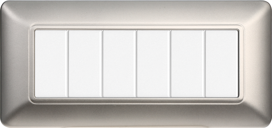 MT83606 — PLACCA PLASTICA 6P SILVER