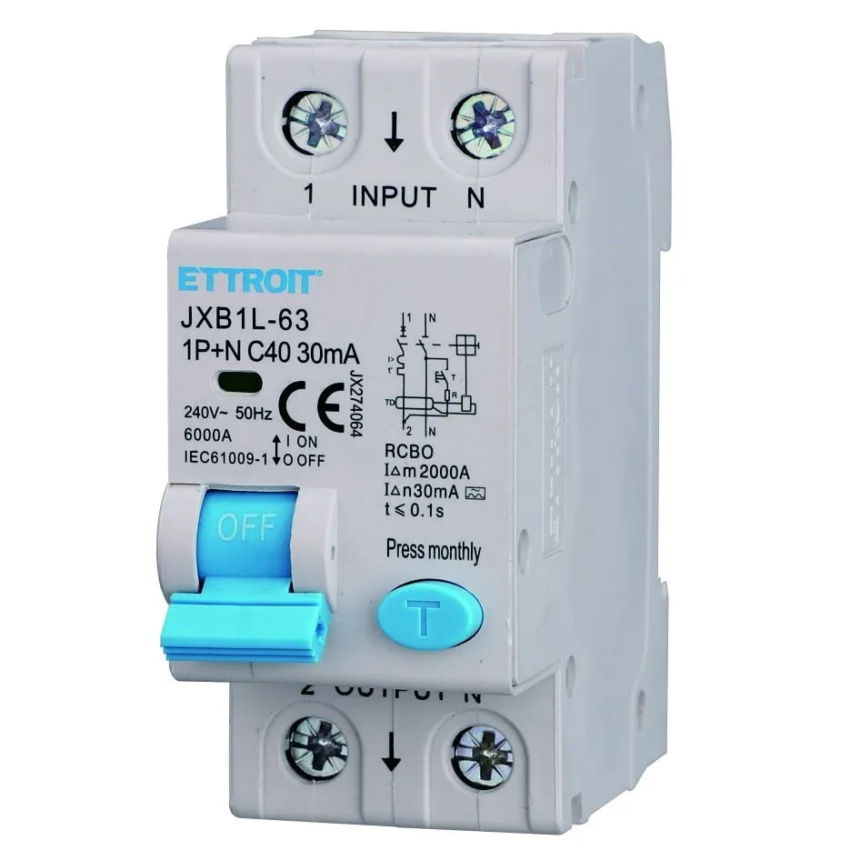 JX274064 — Magnetotermico Differenziale 1P+N 40A 30mA 220V-6kA CLASSE A MECCANICO