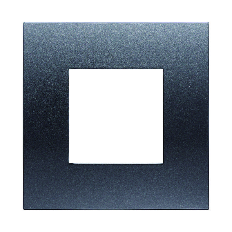 VA83207 — PLACCA PLASTICA 2P ACCIAIO SCURO